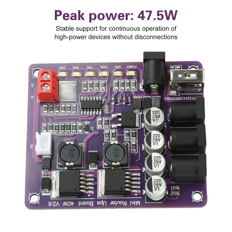 Power Supply 12V - Плата ИБП для мини-роутера 40 Вт,