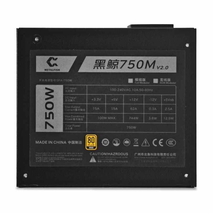 SFX 750 Вт, блок питания 80PLU – обзор и цена Power Supply 750W