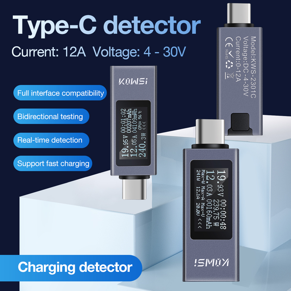Тестер Type-C, ЖК-цифровой вол – обзор и цена Power Supply Tester
